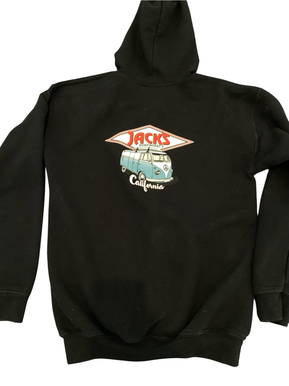 Jacks Surfboards California Full-Zip Hooded Sweatshirt. Good Condition